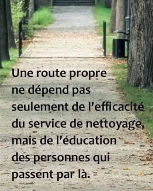 La ville est sale? Non, les gens sont sales !