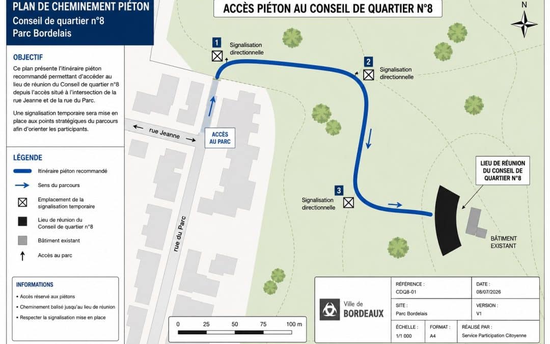 Conseil de quartier n°8 — mercredi 8 juillet 2026, Parc Bordelais